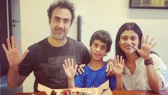 Ranvir and Konkona celebrate their son's birthday.