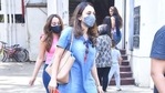 Natasha Dalal with her sister-in-law Janhvi Dhawan at a lunch outing. Natasha Dalal with her sister-in-law Janhvi Dhawan at a lunch outing.