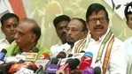 President of the Tamil Nadu unit Congress of KS Azhagiri released the poll manifesto on Tuesday. (ANI Photo ) President of the Tamil Nadu unit Congress of KS Azhagiri released the poll manifesto on Tuesday. (ANI Photo )