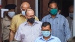 Delhi's CM Arvind Kejriwal, Lt Governor Anil Baijal, deputy CM Manish Sisodia and health minister Satyender Jain leave North Block after attending a meeting with Union home minister Amit Shah in this file picture from 2020. (PTI) Delhi's CM Arvind Kejriwal, Lt Governor Anil Baijal, deputy CM Manish Sisodia and health minister Satyender Jain leave North Block after attending a meeting with Union home minister Amit Shah in this file picture from 2020. (PTI)
