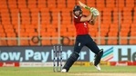 Jos Buttler smacks a boundary. (BCCI) Jos Buttler smacks a boundary. (BCCI)