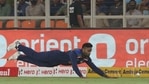 Suryakumar Yadav fields during the 2nd T20I. (BCCI) Suryakumar Yadav fields during the 2nd T20I. (BCCI)