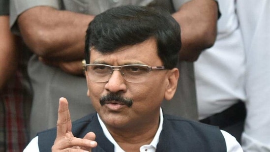 Shiv Sena leader and Executive Editor of the 'Saamana' newspaper, Sanjay Raut. (HT_PRINT)