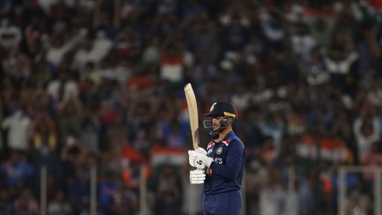 Ishan Kishan scored a fifty on debut for India.(AP) Ishan Kishan scored a fifty on debut for India.(AP)