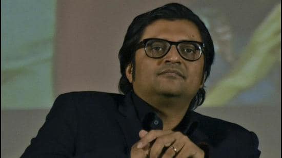 Republic TV editor-in-chief Arnab Goswami. (HT archive)