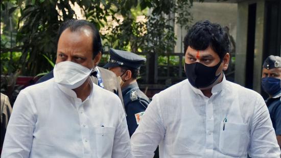 Maharashtra, Mar 15 (ANI): Deputy Chief Minister Ajit Pawar and Cabinet Minister Dhananjay Munde arrive at a meeting held at Y B Chavan Hall, in Mumbai on Monday. (ANI Photo) (ANI) Maharashtra, Mar 15 (ANI): Deputy Chief Minister Ajit Pawar and Cabinet Minister Dhananjay Munde arrive at a meeting held at Y B Chavan Hall, in Mumbai on Monday. (ANI Photo) (ANI)