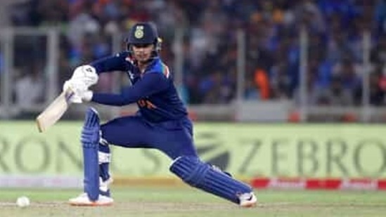 India's Ishan Kishan bats during the second T20I against England at Narendra Modi Stadium in Ahmedabad (AP) India's Ishan Kishan bats during the second T20I against England at Narendra Modi Stadium in Ahmedabad (AP)