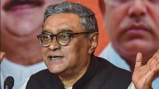 Rajya Sabha MP Swapan Dasgupta at an event in Kolkata in February. (File photo)