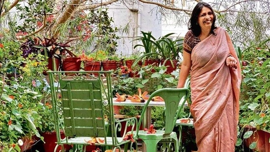 Kiran Bhushi’s second floor apartment lies right under the branches of a gigantic semal, in south Delhi’s Khel Gaon. (Mayank Austen Soofi) Kiran Bhushi’s second floor apartment lies right under the branches of a gigantic semal, in south Delhi’s Khel Gaon. (Mayank Austen Soofi)