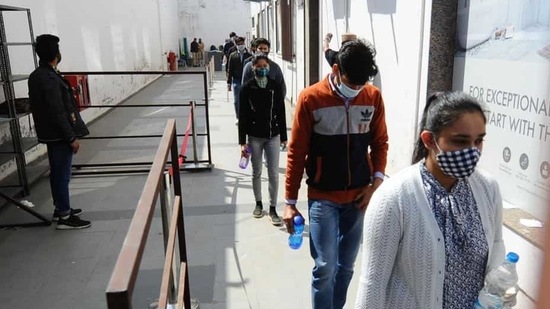 The first session of JEE Mains was conducted in the last week of February. (HT FILE) The first session of JEE Mains was conducted in the last week of February. (HT FILE)