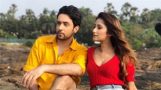 Adhyayan Suman and Maera Mishra pose together.(Instagram)
