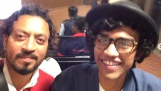 Irrfan and Babil trying to look like each other in this throwback pic.