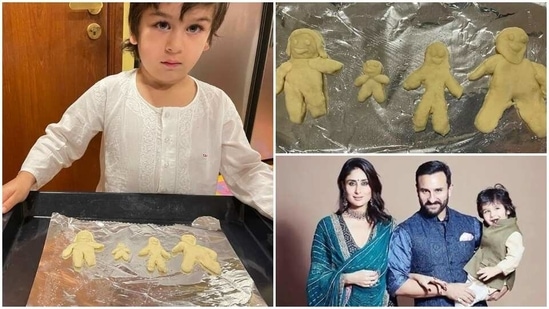 Taimur Ali Khan baked some adorable cookies.