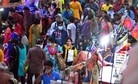 Crowds at a weekly market in Pandav Nagar on Wednesday, even as the Capital recorded its highest single-day case spike since January 6, adding 536 new infections.( Raj K Raj/HT PHOTO) Crowds at a weekly market in Pandav Nagar on Wednesday, even as the Capital recorded its highest single-day case spike since January 6, adding 536 new infections.( Raj K Raj/HT PHOTO)