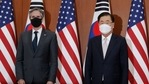 Austin and Blinken will meet their South Korean counterparts for separate talks Wednesday and a joint “two plus two” meeting Thursday, the first such contact between the two countries in five years. (AFP) Austin and Blinken will meet their South Korean counterparts for separate talks Wednesday and a joint “two plus two” meeting Thursday, the first such contact between the two countries in five years. (AFP)