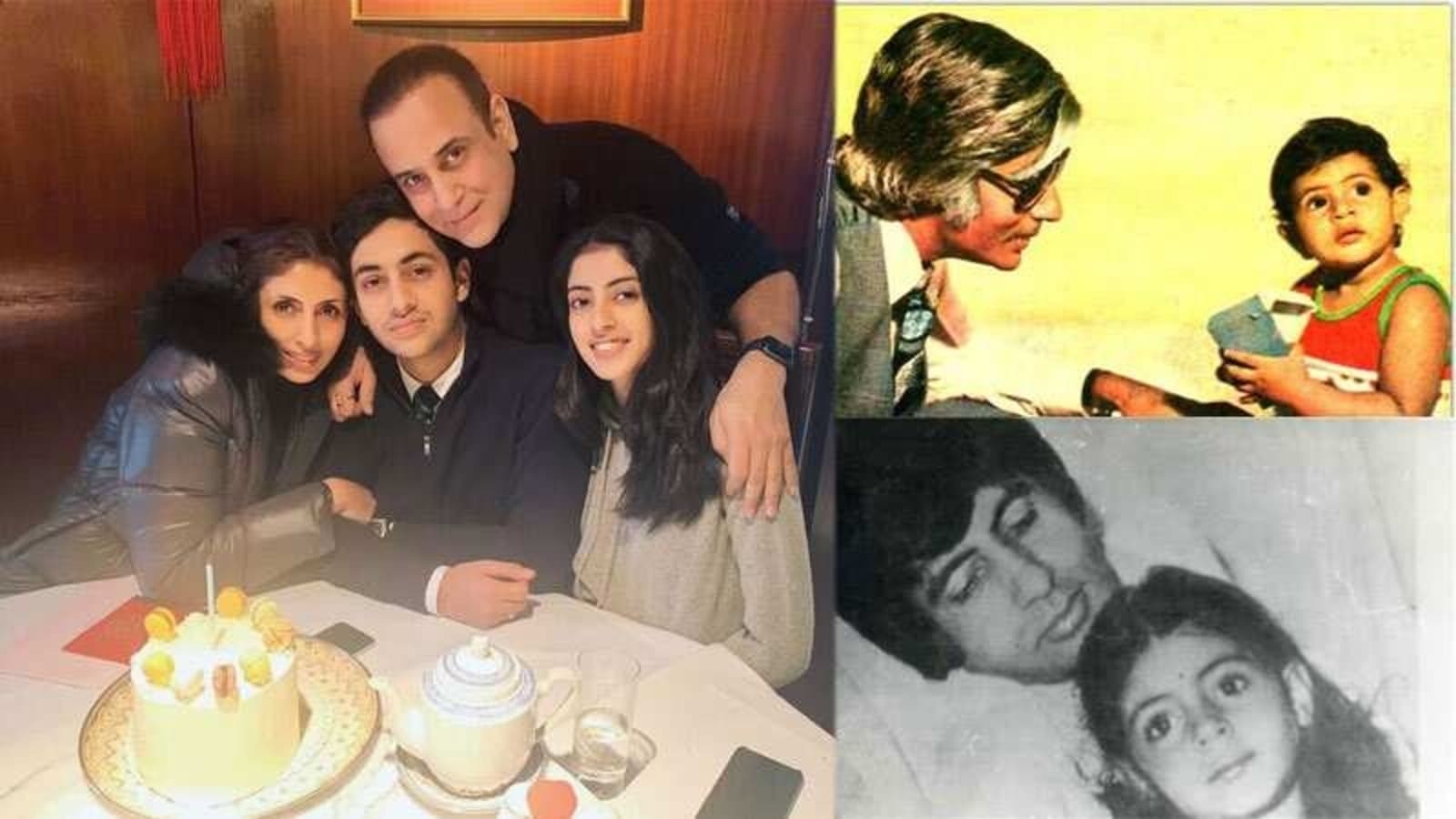 Navya Naveli Nanda shares family portrait to wish Shweta Bachchan on birthday, Amitabh Bachchan drops cutest pics of her