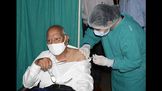 So far, 83,866 people in the district have been inoculated against the virus. (HT File Photo) So far, 83,866 people in the district have been inoculated against the virus. (HT File Photo)