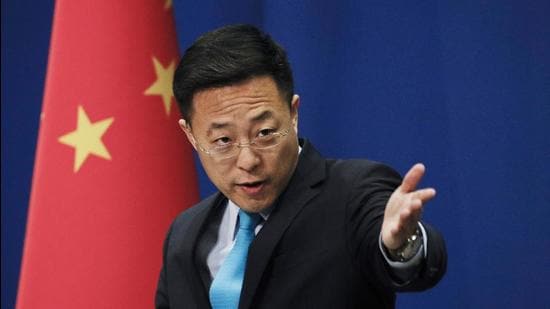 A file photo of Chinese foreign ministry spokesperson Zhao Lijian in Beijing. (AP)