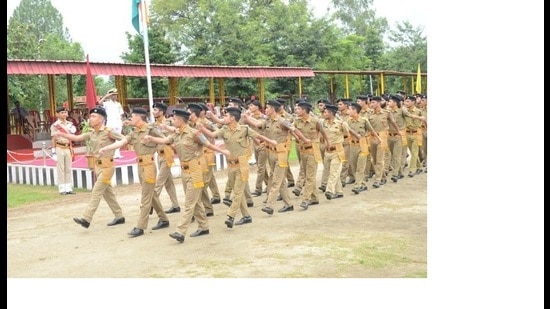 A file picture of Sainik Schook Nagrota students during an event. (SCHOOL WEBSITE) A file picture of Sainik Schook Nagrota students during an event. (SCHOOL WEBSITE)