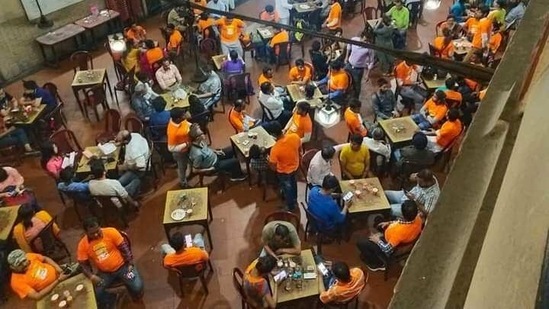 Presence of BJP workers and anti-BJP activists led to a face-off in Kolkata's iconic Indian Coffee House.(Sourced Photo)