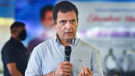 Congress leader Rahul Gandhi at St. Xavier's College during his election campaign ahead of Tamil Nadu assembly polls, at Palayamkottai in Tirunelveli district, Sunday, Feb. 28, 2021. (PTI) Congress leader Rahul Gandhi at St. Xavier's College during his election campaign ahead of Tamil Nadu assembly polls, at Palayamkottai in Tirunelveli district, Sunday, Feb. 28, 2021. (PTI)