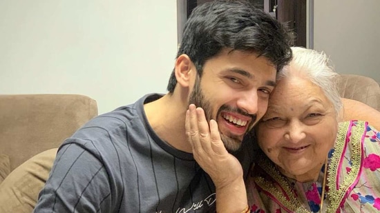 Parth Samthaan with his 'naani'.