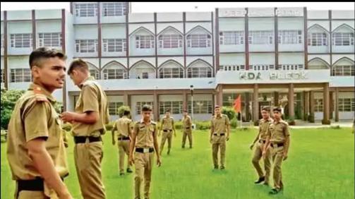 Sainik School Kunjpura campus is spread over 276 acres, a perfect blend of modern and old architecture. (HT PHOTO) Sainik School Kunjpura campus is spread over 276 acres, a perfect blend of modern and old architecture. (HT PHOTO)