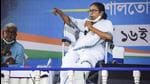 West Bengal CM Mamata Banerjee addresses an election campaign rally ahead of state assembly polls, in Bankura on March 16. (PTI)