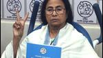 Chief minister of West Bengal and Trinamool Congress chief Mamata Banerjee during the release of the party’s election manifesto for the upcoming assembly election, at her Kalighat residence in Kolkata, West Bengal. (Samir Jana/HT Photo)