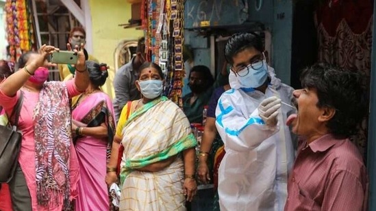 The government has scaled up testing as was evident as 1,21,335 people were tested in the last 24 hours and 119, 973 before that. REUTERS/Francis Mascarenhas (REUTERS)