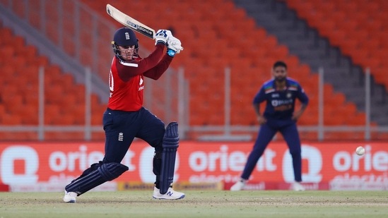 Cricket - Fourth Twenty20 International - India v England - Narendra Modi Stadium, Ahmedabad, India - March 18, 2021 England's Jason Roy in action  (REUTERS)