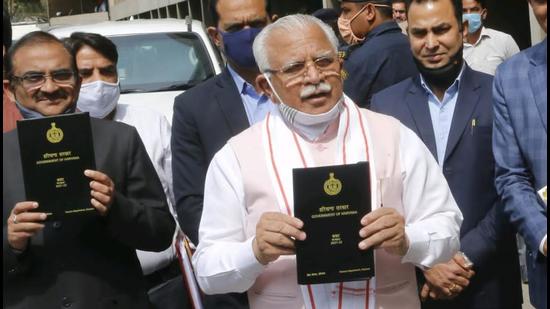 Since the state government recently enacted a law providing 75% reservation in private sector jobs to Haryana domicile candidates, the provision in the sports university Bill runs contrary to it. Chief minister Manohar Lal Khattar (in pic) referred the Bill to a select committee. (HT file photo) Since the state government recently enacted a law providing 75% reservation in private sector jobs to Haryana domicile candidates, the provision in the sports university Bill runs contrary to it. Chief minister Manohar Lal Khattar (in pic) referred the Bill to a select committee. (HT file photo)