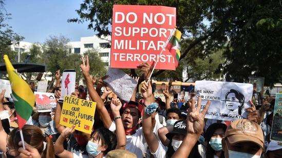 More than two dozen ethnic armed groups are active in Myanmar's borderlands, and the KNU is among those that have condemned the coup and vowed to support the resistance. (Representative Image) (AFP) More than two dozen ethnic armed groups are active in Myanmar's borderlands, and the KNU is among those that have condemned the coup and vowed to support the resistance. (Representative Image) (AFP)