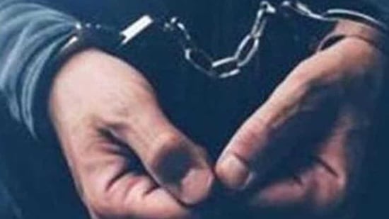 Adil was injured and caught with a semi-automatic pistol, three cartridges and a bike. Adil was injured and caught with a semi-automatic pistol, three cartridges and a bike.