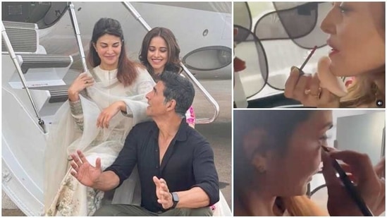Akshay Kumar with Nushrat Bharucha and Jacqueline Fernandez.
