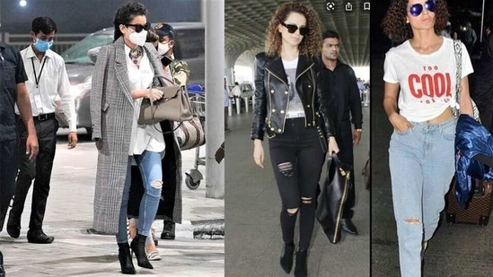 Kangana Ranaut shared a few throwback pictures of herself sporting ripped denims and said that one must make sure that the coolness quotient is of the magnitude as in her pictures, so that a person looks stylish and not like a 'homeless beggar'.