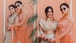 Alia Bhatt in brick brown lehenga worth <span class='webrupee'>₹</span>1 lakh(Instagram/ papadontpreachbyshubhika) Alia Bhatt in brick brown lehenga worth <span class='webrupee'>₹</span>1 lakh(Instagram/ papadontpreachbyshubhika)