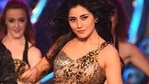 Rimi Sen on Bigg Boss 9. Rimi Sen on Bigg Boss 9.