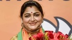 Tamil actor and former Congress spokesperson Khushbu Sundar joined BJP.(PTI) Tamil actor and former Congress spokesperson Khushbu Sundar joined BJP.(PTI)