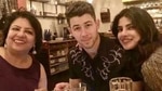 Madhu Chopra with Nick Jonas and Priyanka Chopra. Madhu Chopra with Nick Jonas and Priyanka Chopra.
