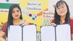 The school strengthened its pre-existing bond of educational and cultural exchange with South Korea by signing an MoU with Korean Cultural Centre. The school strengthened its pre-existing bond of educational and cultural exchange with South Korea by signing an MoU with Korean Cultural Centre.