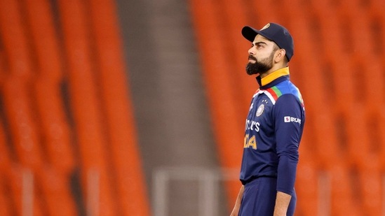 India's Virat Kohli reacts after the match. (REUTERS)