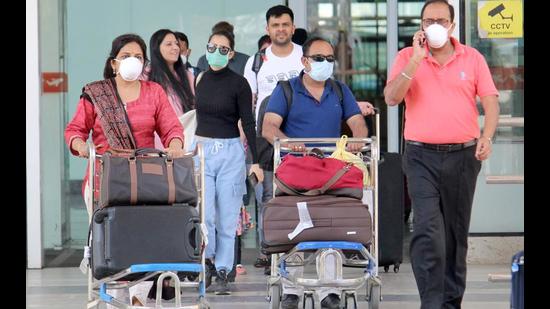 At present, Chandigarh residents have to take a 14.5-km detour through Mohali to reach the airport. (HT FILE PHOTO) At present, Chandigarh residents have to take a 14.5-km detour through Mohali to reach the airport. (HT FILE PHOTO)