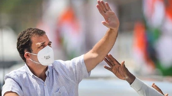 The Congress leader arrived in the state on a two-day campaign. The Congress leader arrived in the state on a two-day campaign.