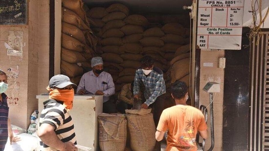 Delhi has around 7.2 million ration beneficiaries, according to government data.The distribution of ration is currently managed by a network of 2,000-odd fair price shops. (Raj K Raj/HT Archive) Delhi has around 7.2 million ration beneficiaries, according to government data.The distribution of ration is currently managed by a network of 2,000-odd fair price shops. (Raj K Raj/HT Archive)