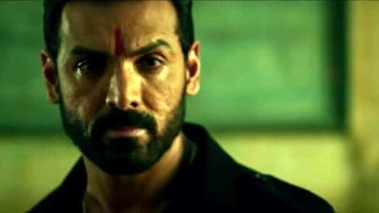 John Abraham as Amartya Rao in Mumbai Saga.