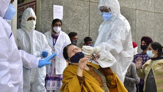 The Union health ministry noted that Punjab along with four other states accounted for 82 per cent of the new Covid-19 cases reported in India. (HT Photo) The Union health ministry noted that Punjab along with four other states accounted for 82 per cent of the new Covid-19 cases reported in India. (HT Photo)