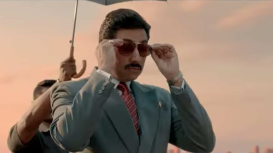 Abhishek Bachchan plays a businessman very evidently inspired by Harshad Mehtra.