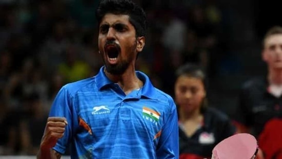 File image of G Sathiyan (AFP) File image of G Sathiyan (AFP)