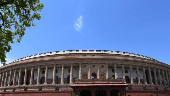 Parliament building in New Delhi Parliament building in New Delhi